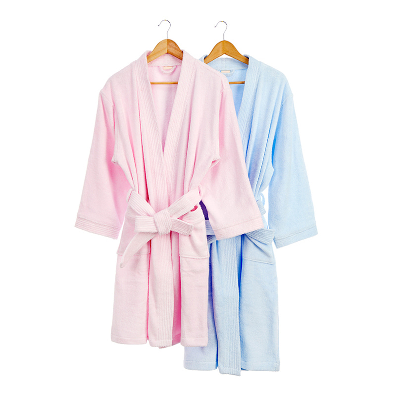Plain cotton robes para sa babae at lalaki