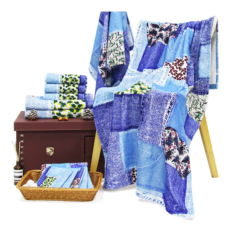 Oversized digital printing bath towel
