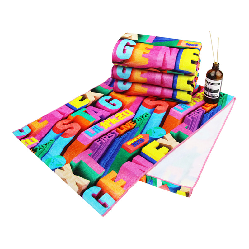 Personalized na pasadyang cotton printed face towels