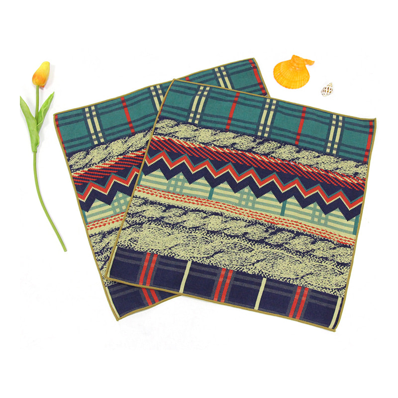 Retro cotton digital na naka -print na tuwalya ng kamay