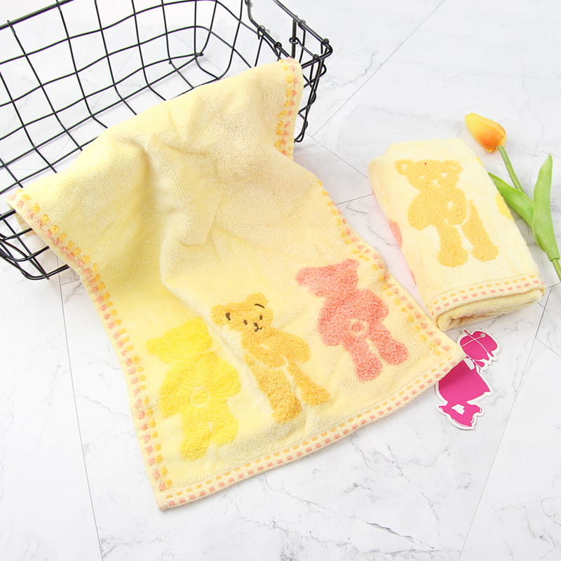 Cotton Jacquard Face Towel para sa mga bata